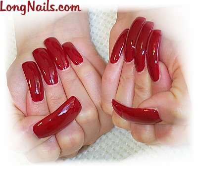 long red nails